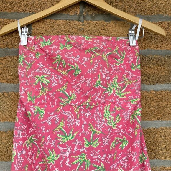Lilly Pulitzer Pink Green  Strapless Casual Dress size 8 - Picture 4 of 10